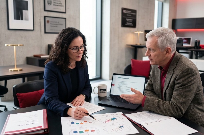 Academic research workspace and consulting